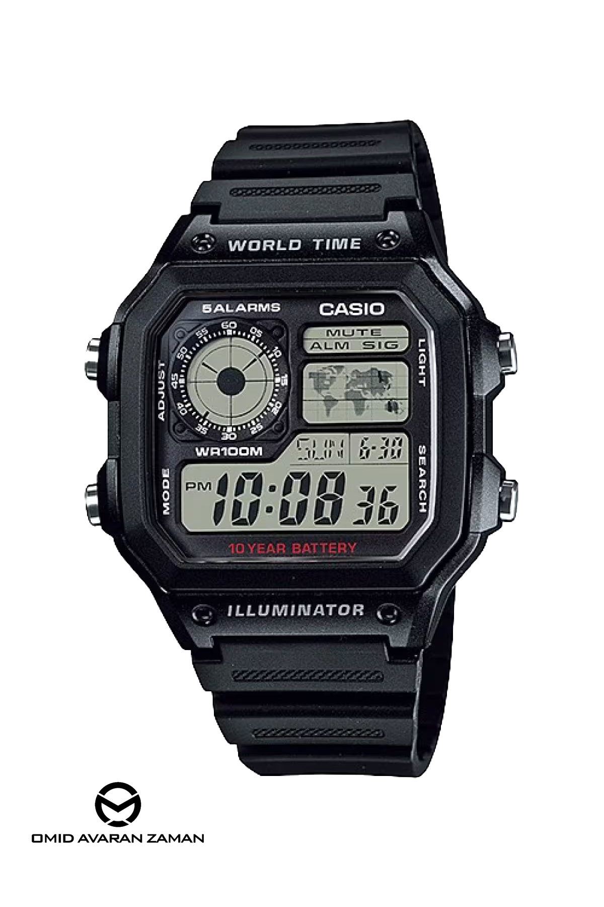 ساعت مچی کاسیو مدل AE-1200WH-1AVDF